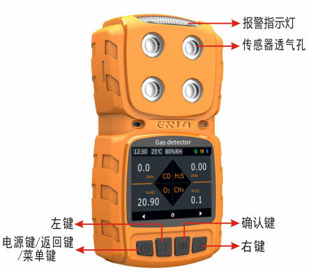便携式扩散型频呐酮C6H12O气体报警仪
